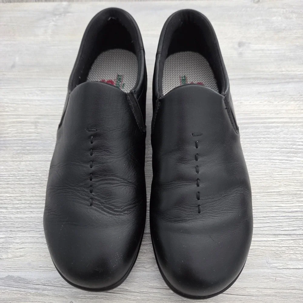 SAS Viva Tripad Comfort Loafers‎ Black Leather Slip On Shoes Womens 8 M